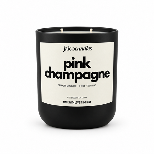 PINK CHAMPAGNE CANDLE